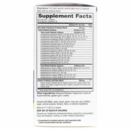 Vital Flora Ultra Daily Probiotic + Prebiotics Shelf Stable, VTP